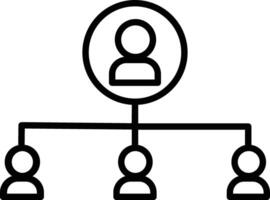 Hierarchy Illustration Icon vector