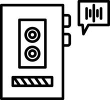 Voice Recorder Illustration Icon vector