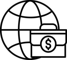 Worldwide Business Illustration Icon vector
