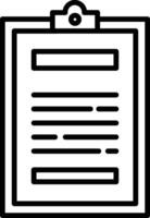 Clipboard Illustration Icon vector