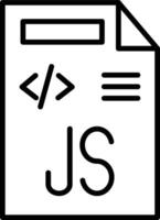 Javascript File Illustration Icon vector