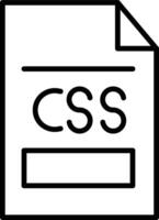 CSS File Illustration Icon vector