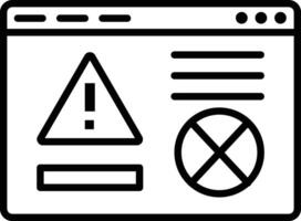 Website Error Illustration Icon vector