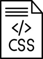 CSS Code Illustration Icon vector