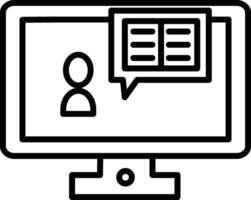 A computer monitor with a book on it vector