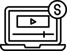 Paid Media Illustration Icon vector