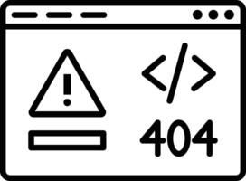 Code Error Illustration Icon vector