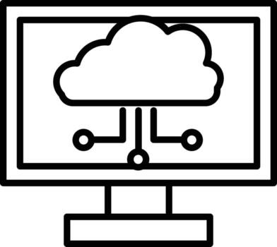 Cloud Computing Illustration Icon vector
