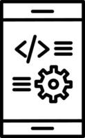 App Development Illustration Icon vector