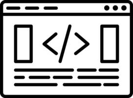 Website Coding Illustration Icon vector