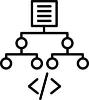 Algorithm Illustration Icon vector