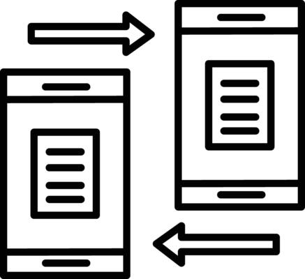 Data Transfer Illustration Icon