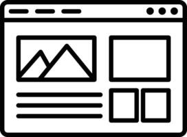 Web Layout Illustration Icon vector