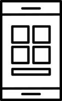 Mobile App Illustration Icon vector