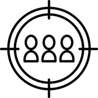 A black and white image of a group of people in a circle vector