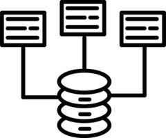 Big Data Illustration Icon vector