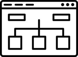 Website Structure Illustration Icon vector