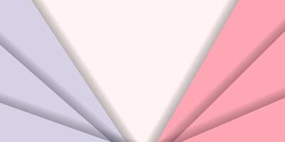 A pink and blue background with a white triangle vector