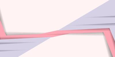 A pink and blue paper background with a curved line vector