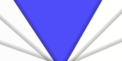 A blue and white triangle with a white border vector