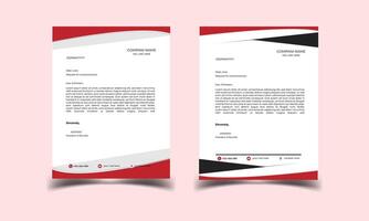 Clean corporate letterhead template design vector