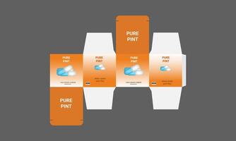 a box with four different types of paper vector