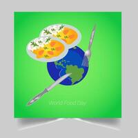 world food day concept illustration vector