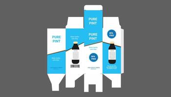 a package of pure pints on a gray background vector