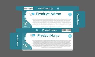 two boxes with the name product name on them vector