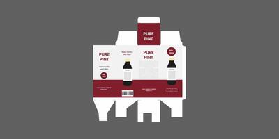 wine packaging design mockup vector