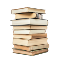 Stack of Books Isolated for Educational Use Transparent Background. png