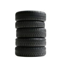 Versatile Stack of Tires for Various Uses Transparent Background. png