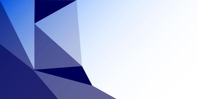 Blue abstract background with triangles vector
