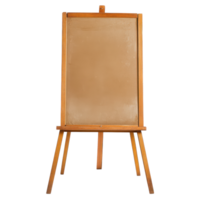 An easel with a blank white board on it png
