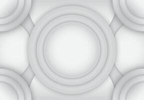 Background of stacked circles with a large circle in the middle vector