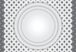 Background of ornaments with tiered circles for objects or text vector