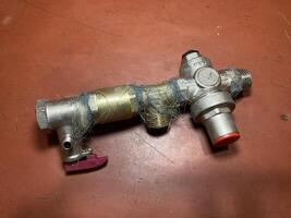 Components for a complete plumbing installation photo
