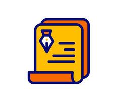Illustration of a notebook and pen, capturing the essence of creative journaling or professional documentation in a clean, modern design vector