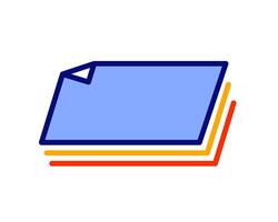 Illustration of note paper pinned to a corkboard, symbolizing task management, organization, and to do lists vector