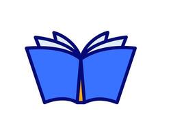 Illustration highlighting an open book with fine details, perfect for conveying themes of reading, learning, and discovery vector