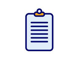 Illustration of a stylish note icon with decorative borders, representing creativity, inspiration, and artistic expression. vector