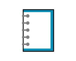 Illustration of notebook for memo or writing a note on board vector