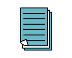 Illustration of three paper for memo or writing a note vector