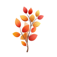 autumn leaves on a branch png