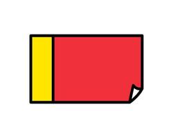 Illustration paper for memo or writing a note vector