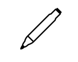 Illustration of a pen whitemarker for writing on whiteboard vector