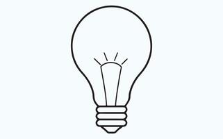 Light bulb sketch ART ICON vector