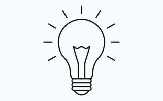 Light bulb sketch ART vector