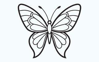 Floral Butterfly Line Design image cliapart illustration vector