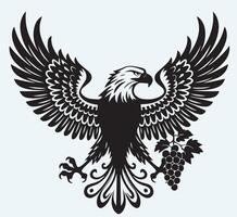 Minimalist eagle sketch icon clipart vector